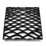 Mazyoon Hot Rolled Black Steel Expanded Metal Mesh 2.7mm Thickness 2.44m Width 6m Length by Bait Al Tatawor