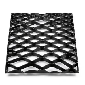 Mazyoon Hot Rolled Black Steel Expanded Metal Mesh 2.7mm Thickness 2.44m Width 6m Length by Bait Al Tatawor