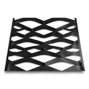 Hot Rolled Black Steel Expanded Metal Mesh Thickness 2.7 mm Width 2.44 m Length 7 m