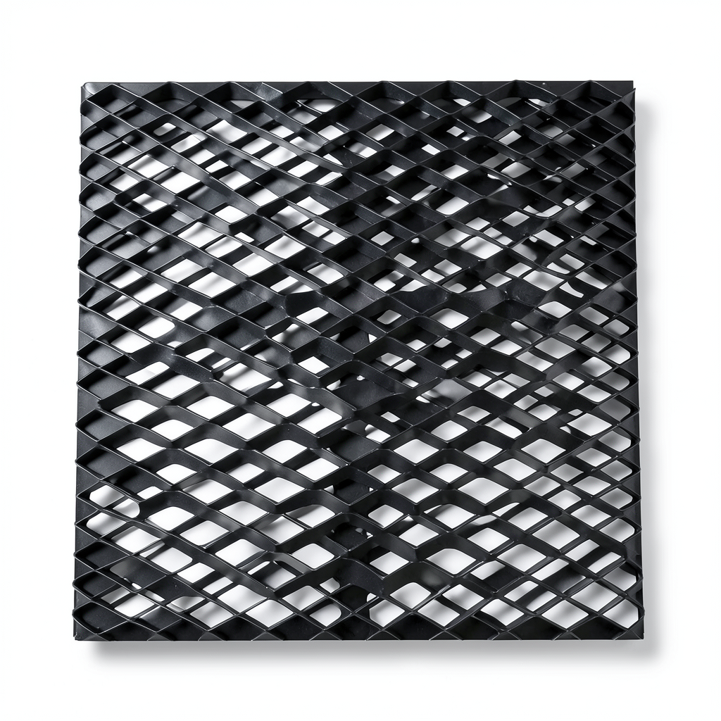 Hot Rolled Black Steel Expanded Metal Mesh Thickness 2.3 mm Width 2.44 m Length 7 m