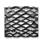 Mazyoon Hot Rolled Black Steel Expanded Metal Mesh 2.8mm Thickness 2.44m x 1m Bait Al Tatawor