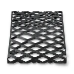 Mazyoon Hot Rolled Black Steel Expanded Metal Mesh 2.8mm Thickness 2.44m x 3m Bait Al Tatawor