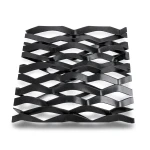 Hot Rolled Black Steel Expanded Metal Mesh Thickness 2.8 mm Width 2.44 m Length 6 m