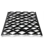 Hot Rolled Black Steel Expanded Metal Mesh Thickness 2.8 mm Width 2.44 m Length 5 m