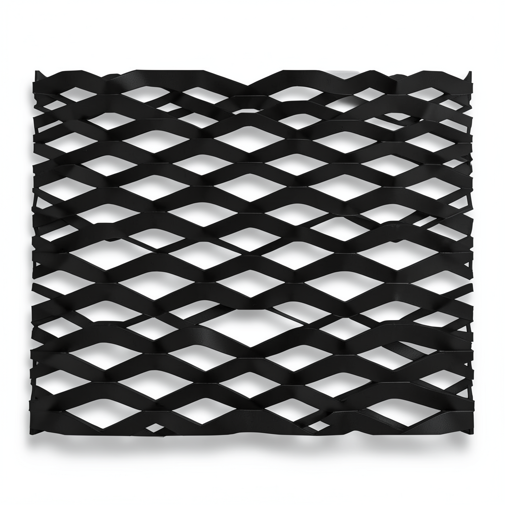 Mazyoon Hot Rolled Black Expanded Metal Mesh 2.8mm Thickness 2.44m x 7m - Bait Al Tatawor