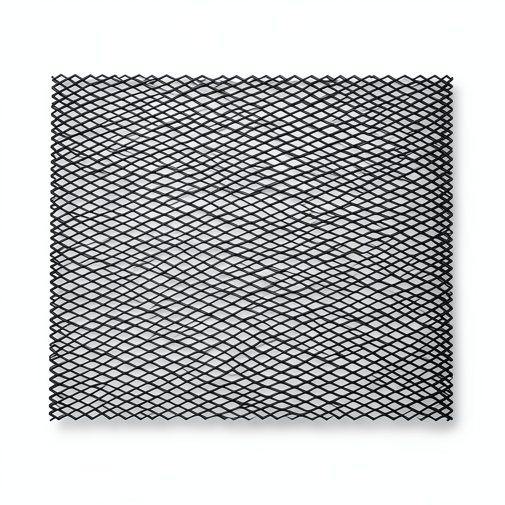 Hot Rolled Black Steel Expanded Metal Mesh Thickness 2.8 mm Width 2.44 m Length 4 m