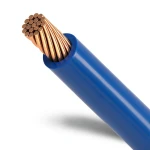 سلك كهرباء مجدول 25 مم2 450/750 فولت موصل نحاس عزل PVC لون أزرق