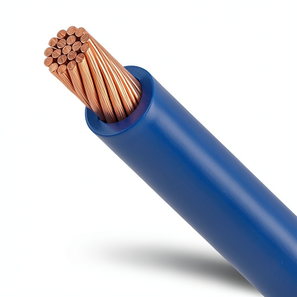 70mm Stranded Electric Wire 450/750 Volts Copper Conductor PVC Insulated Blue