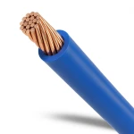 سلك مجدول نحاس 50 ملي 450/750 فولت، عزل PVC، لون ازرق