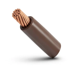 سلك مجدول نحاس 1.5 مم 450/750 فولت عزل PVC بني