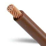 سلك كهرباء مجدول نحاس 2.5 ملم 450/750 فولت معزول PVC بني