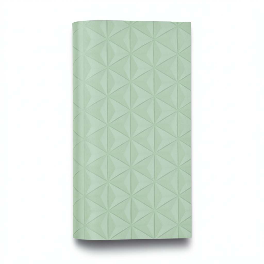 Dutch Modern Wall Decoration 10m x 0.53m, Green Color, Model 17363