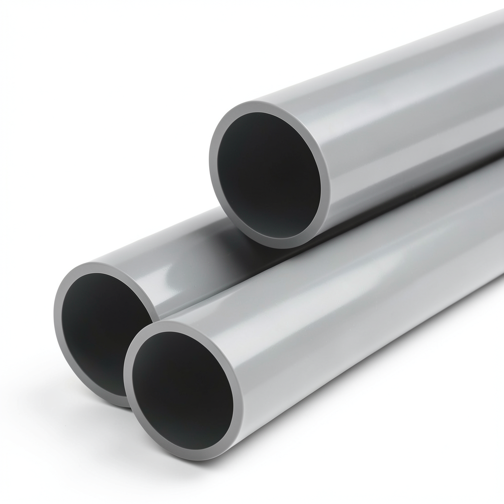 UPVC Pipe Aqtar Najd Class 4 Outside Diameter 90 mm Thickness 4.3 mm Gray