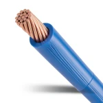 لفة سلك كهرباء مجدول 6 مم 450/750 فولت موصل نحاس معزول PVC لون أزرق