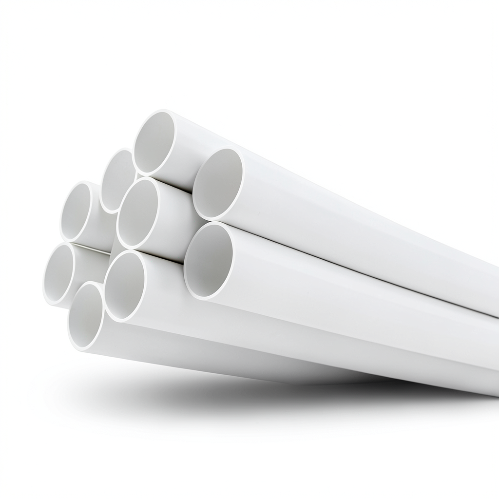 مواسير UPVC ضغط 11 بار مقاس 1/2 1 إنش سمك 1.85 مم لون أبيض