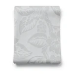 Italian Wallpaper Floral Design 10m x 1.06m Pale Gray