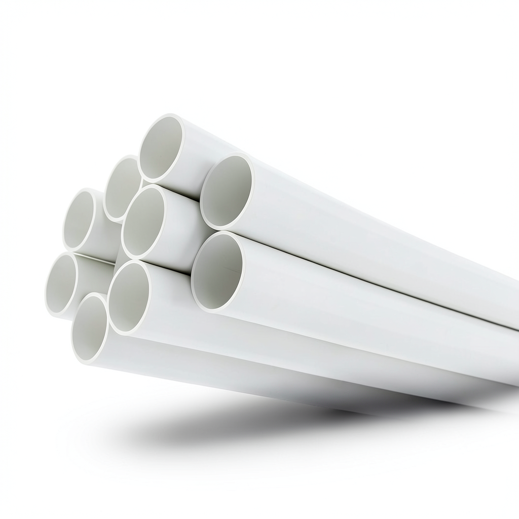 مواسير UPVC ضغط 11 بار مقاس 4 إنش سمك 4.39 مم لون أبيض