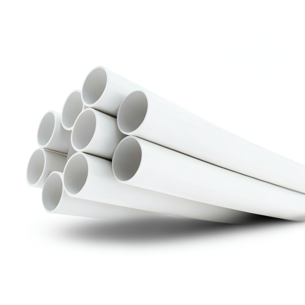 UPVC Plastic Pipe 3/4 inch Thickness 1.54 mm, White Color