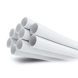 مواسير بلاستيك UPVC ضغط 13.8 بار مقاس 1 1/4 إنش سمك 2.01 مم لون أبيض