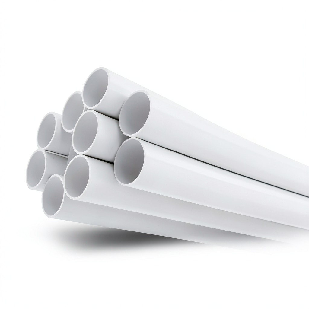 مواسير بلاستيك UPVC ضغط 13.8 بار مقاس 1 1/4 إنش سمك 2.01 مم لون أبيض