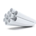 مواسير بلاستيك UPVC ضغط 13.8 بار مقاس 1 1/2 إنش سمك 2.29 مم لون أبيض