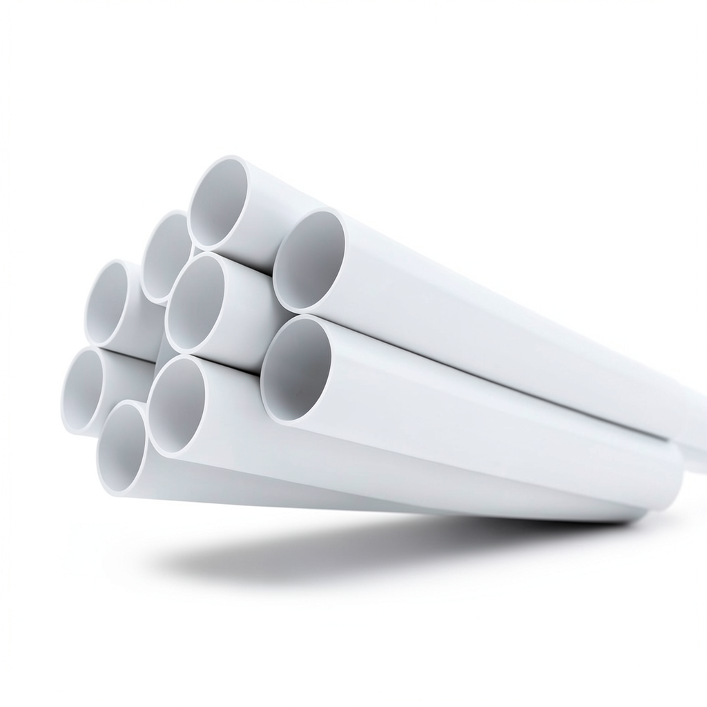 UPVC Plastic Pipe Nominal Pressure 13.8 Bar Size 1 1/2 inch Thickness 2.29 mm White