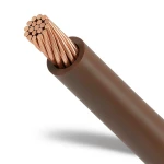 سلك مجدول نحاس 1.5 مم 450/750 فولت عزل PVC بني