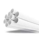 انابيب بلاستيك UPVC ضغط 13.8 بار مقاس 4 إنش سمك 5.44 مم لون أبيض