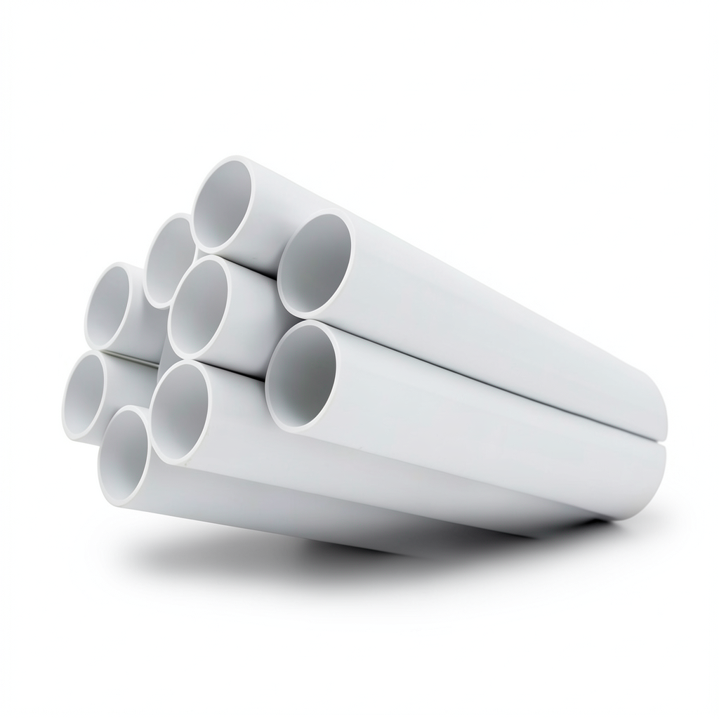 UPVC Plastic Pipe 6 inch Thickness 8.03 mm White Color Nominal Pressure 13.8 Bar