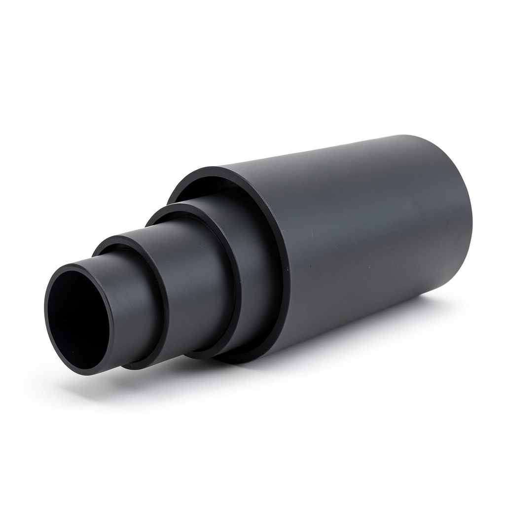 مواسير HDPE ضغط 4 بار PE 100 قطر خارجي 500 مم SDR 33 لون أسود