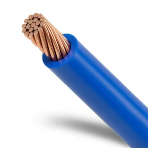 سلك كهرباء مجدول 95 مم2 450/750 فولت، موصل نحاس عزل PVC لون أزرق
