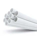 مواسير بلاستيك UPVC ضغط 13.8 بار مقاس 1 1/2 إنش سمك 2.29 مم لون أبيض