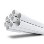انابيب بلاستيك UPVC ضغط 13.8 بار مقاس 4 إنش سمك 5.44 مم لون أبيض