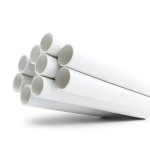 انابيب بلاستيك UPVC مقاس 6 إنش سمك 8.03 مم لون أبيض ضغط 13.8 بار