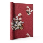Floral Wallpaper Red Color 10m x 0.53m Model 17802