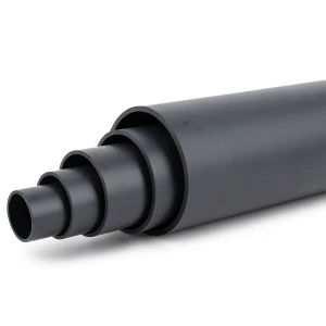 أنابيب HDPE ضغط اسمي 4 بار PE 100 قطر خارجي 200 مم SDR 33 لون أسود