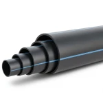 مواسير HDPE ضغط 4 بار PE 100 قطر خارجي 500 مم SDR 33 لون أسود