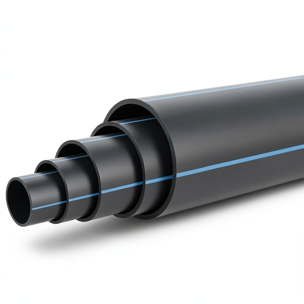 HDPE Pipe Nominal Pressure 4 Bar PE 100 OD 500 mm SDR 33 Black