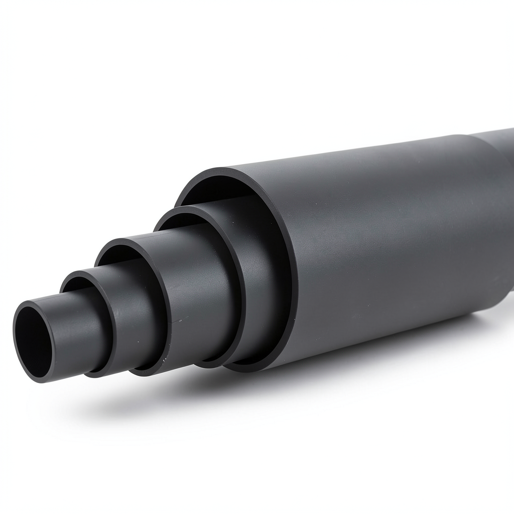 مواسير بلاستيك HDPE ضغط 4 بار PE 100 قطر خارجي 630 مم SDR 33 لون أسود