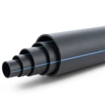 مواسير HDPE ضغط 9.9 بار PE 100 قطر خارجي 180 مم SDR 13.6 لون أسود