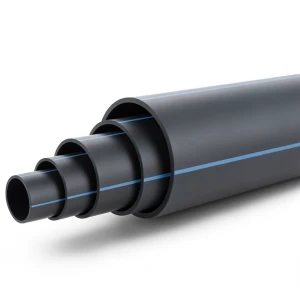مواسير HDPE ضغط 9.9 بار PE 100 قطر خارجي 180 مم SDR 13.6 لون أسود