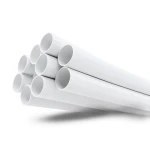 مواسير UPVC ضغط 11 بار مقاس 1/2 1 إنش سمك 1.85 مم لون أبيض