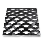Hot Rolled Black Steel Expanded Metal Mesh Thickness 3 mm Width 2.44 m Length 5 m