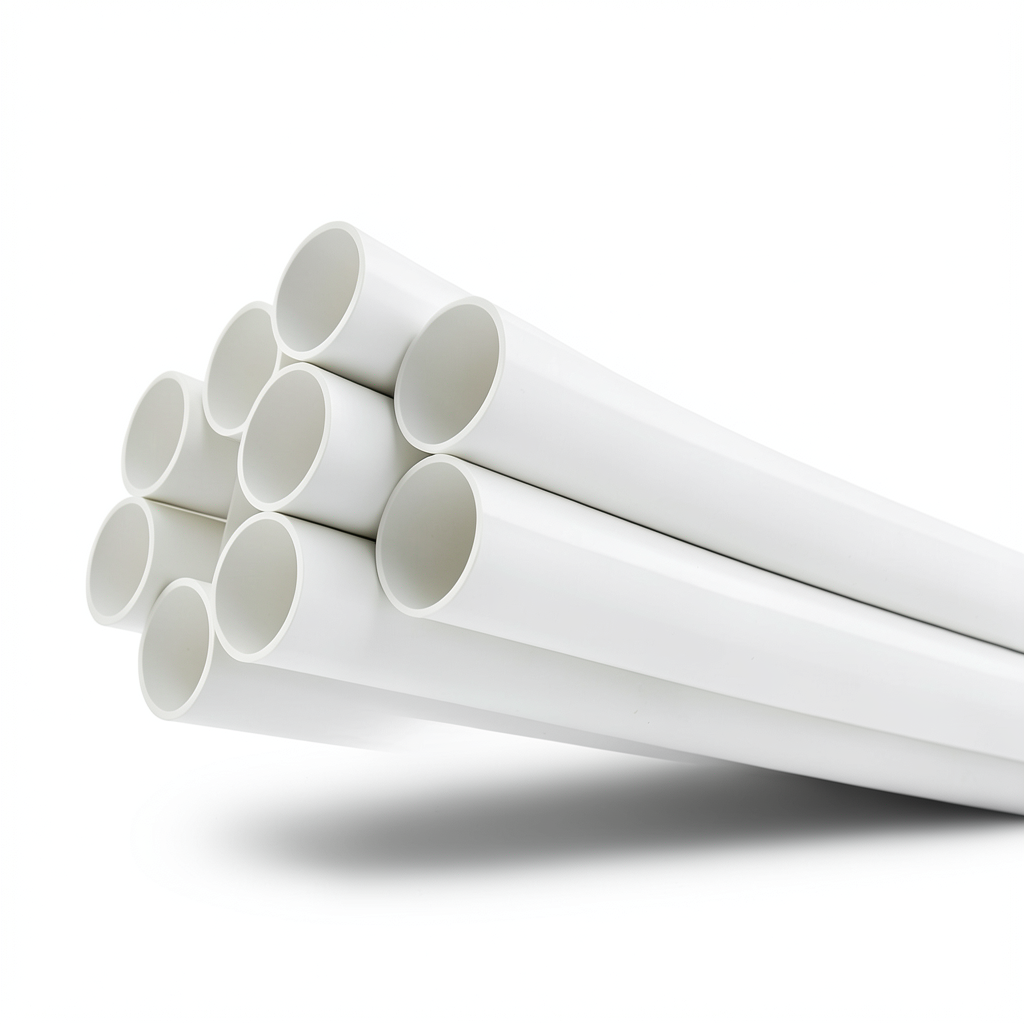 مواسير UPVC ضغط 11 بار مقاس 4 إنش سمك 4.39 مم لون أبيض