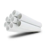 مواسير UPVC ضغط 11 بار مقاس 6 إنش سمك 6.48 مم لون أبيض