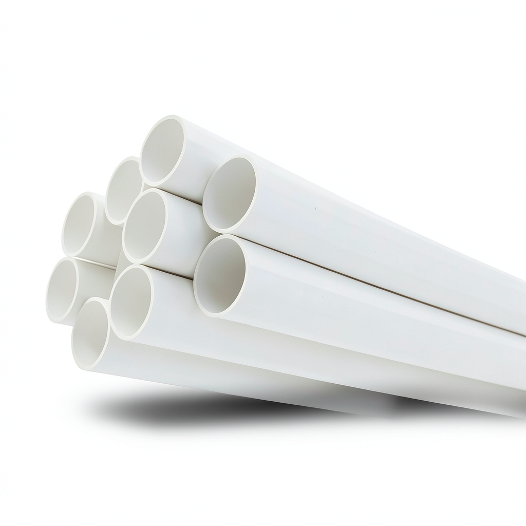 مواسير UPVC ضغط 11 بار مقاس 8 إنش سمك 8.43 مم لون أبيض