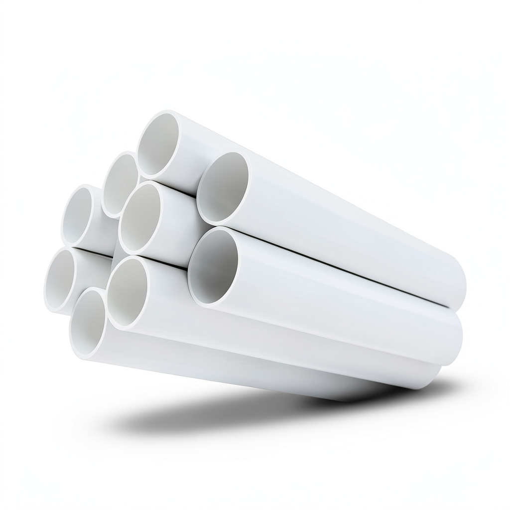 مواسير بلاستيك UPVC مقاس 3/4 إنش سمك 1.54 مم لون أبيض