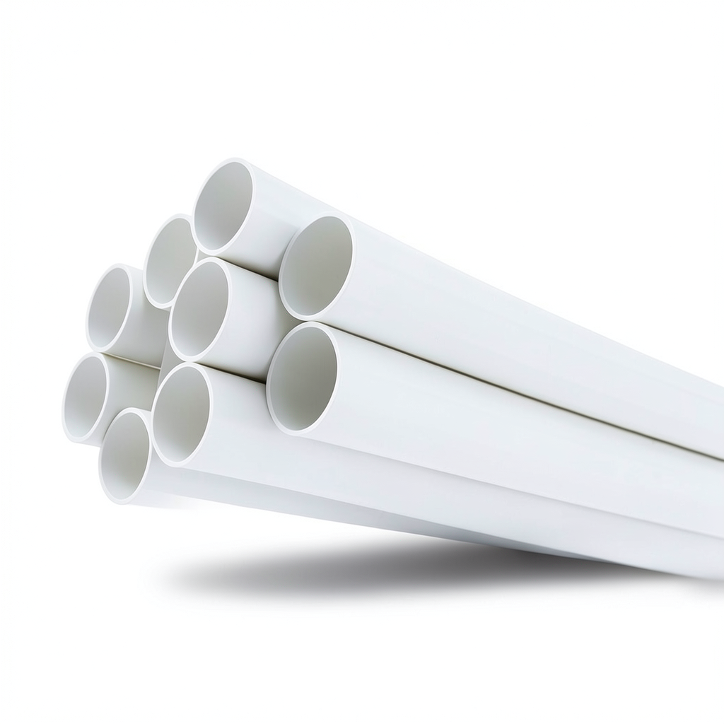 مواسير بلاستيك UPVC ضغط 13.8 بار مقاس 1 إنش سمك 1.6 مم لون أبيض