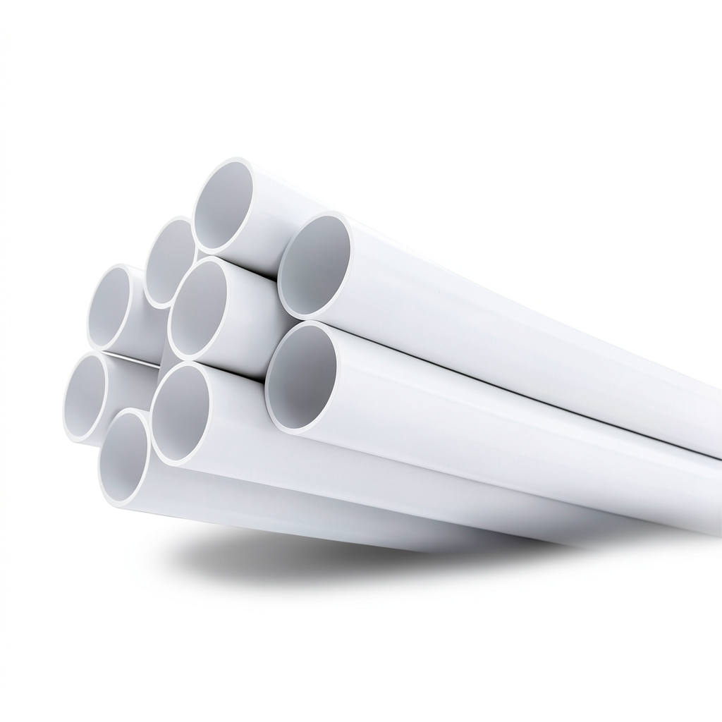 مواسير بلاستيك UPVC ضغط 13.8 بار مقاس 1 1/4 إنش سمك 2.01 مم لون أبيض
