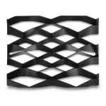 Hot Rolled Black Steel Expanded Metal Mesh Thickness 3.8 mm Width 2.44 m Length 2 m